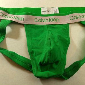 New Calvin Klein Jockstrap Small 28''-30'' GREEN Pride Athletic Supporter JOCK